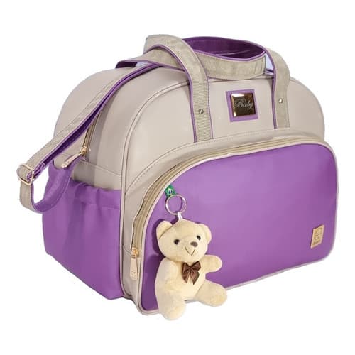 Bolsa Maternidade Grande Elegance Personalizada + Ursinho
