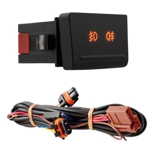 Chicote Com Botao P/ Farol De Milha Gol Saveiro Voyage G5
