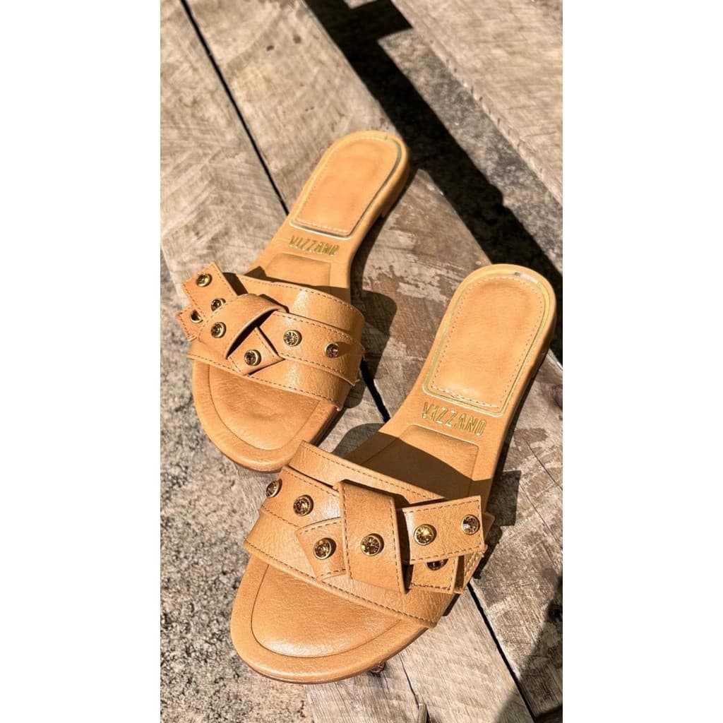Rasteirinha Feminina Napa Areia Vizzano 6528105