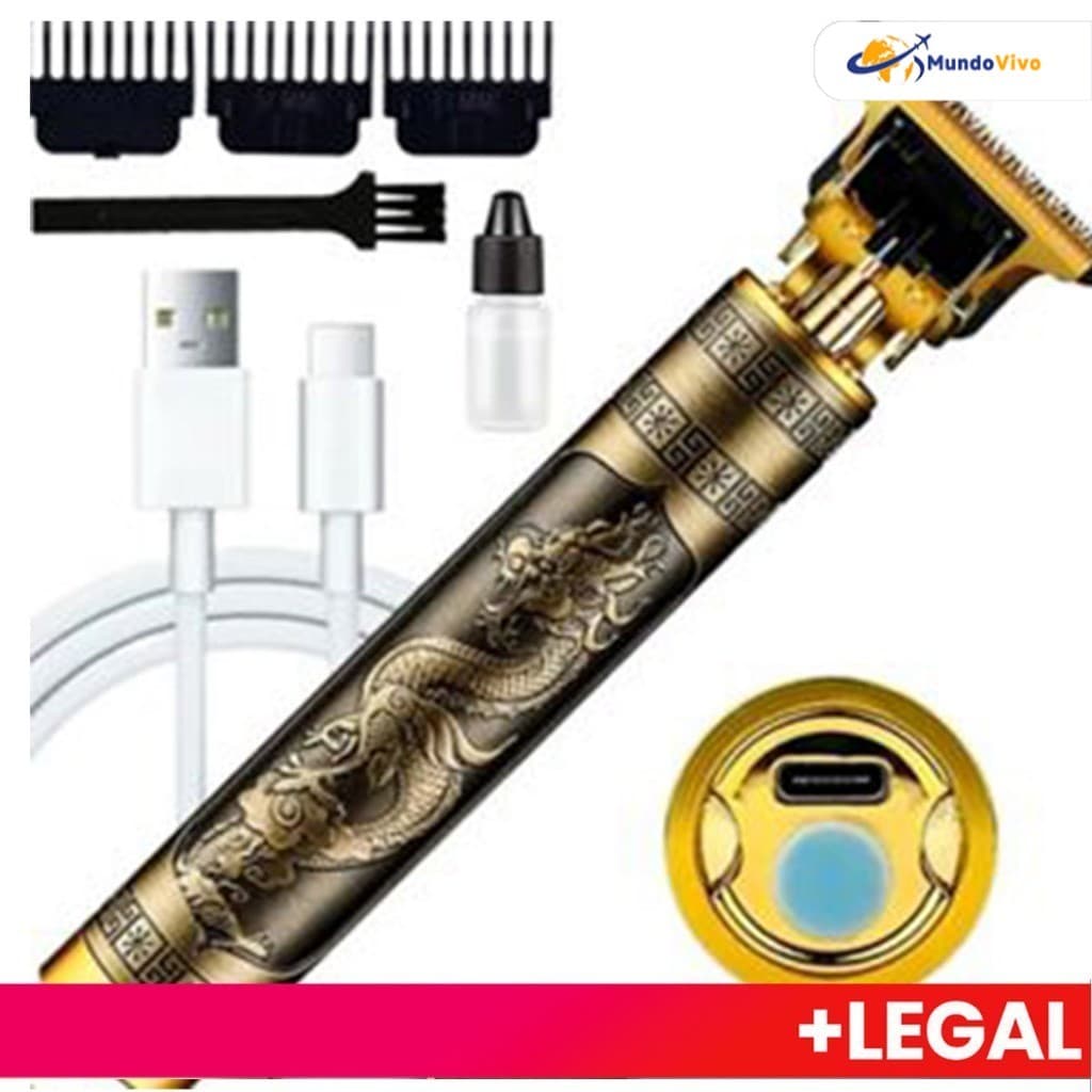 Aparador de barba masculino, barbeador elétrico profissional