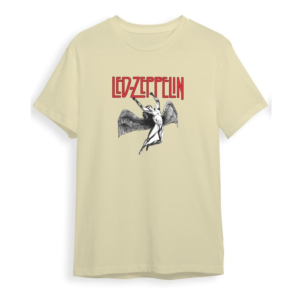 Camiseta Camisa Led Zeppelin Rock N Roll Banda Malha Premium