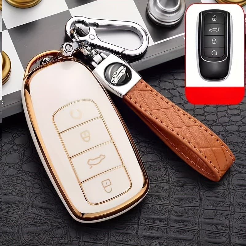Capa Protetora De TPU Durável Para Chery Tiggo 8 Pro , 8plus , Novo 5 Plus , 7pro Chaveiro Remoto Com-Acessórios Chave D