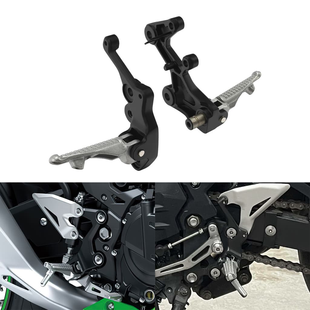 Motocicleta Motorista Footpeg Pegs Suporte De Montagem Apto Para Kawasaki Z500 Ninja 500 2024 Z400 2019-2023 400 2018