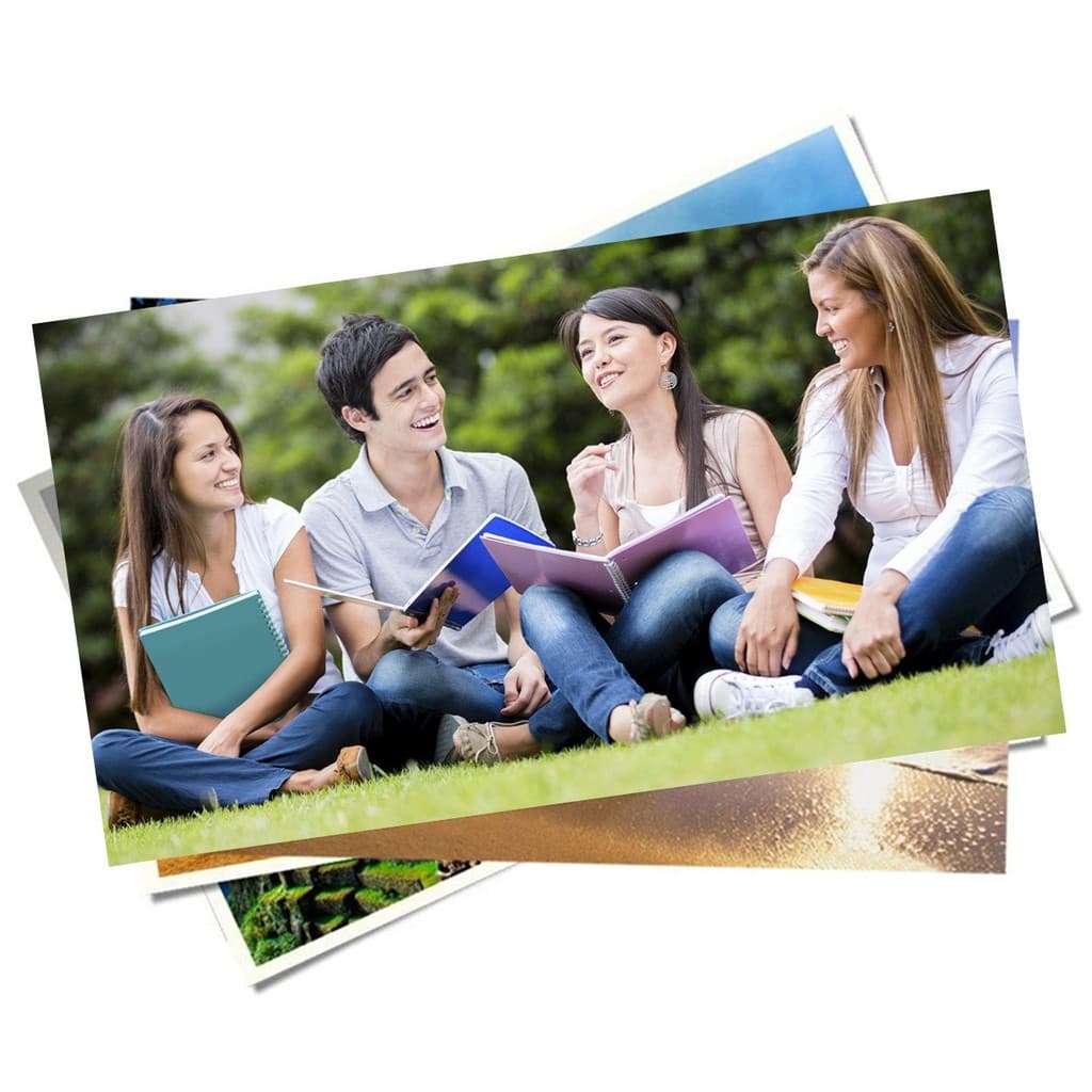 Papel Fotográfico Glossy A4 115g Branco Brilhante Pacote com 20 Folhas