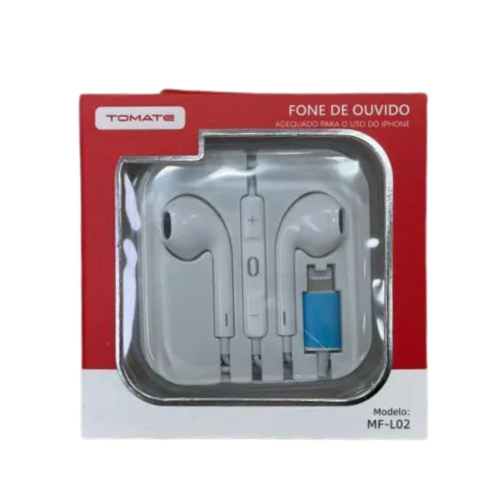 FONE DE OUVIDO IPHONE MF-L02 TOMATE