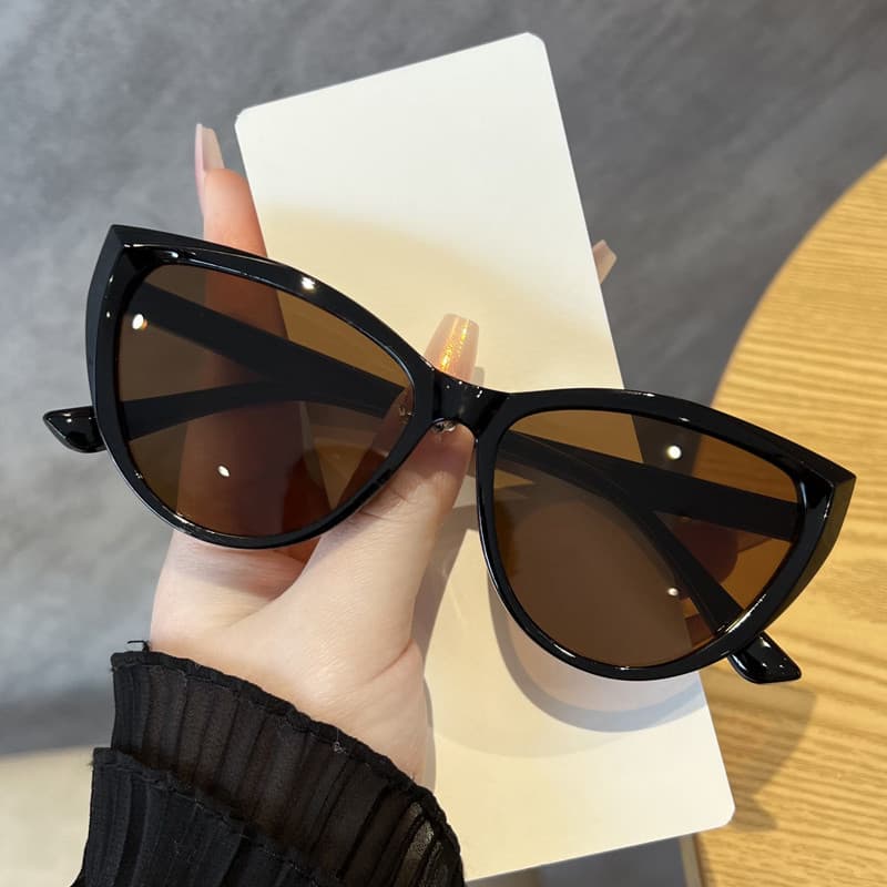 Moda Feminina Olhos De Gato Elegante Proteção Solar Óculos De Sol Retro High-end Sentir Personalidade Ao Ar Livre Resist