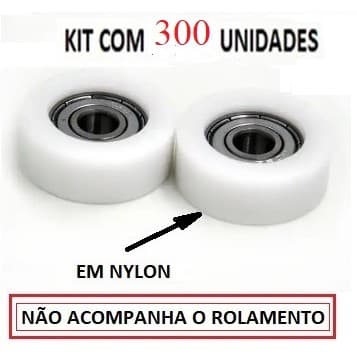 KIT com 300 CALÇOS 29mm para Rolamento 608