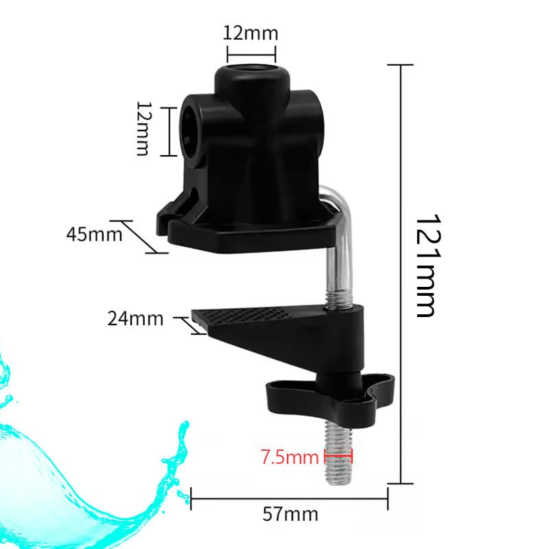 Suporte De Mesa Para Câmera Lâmpada Braçadeira De Metal Com Clip De Fixação Portátil Universal
