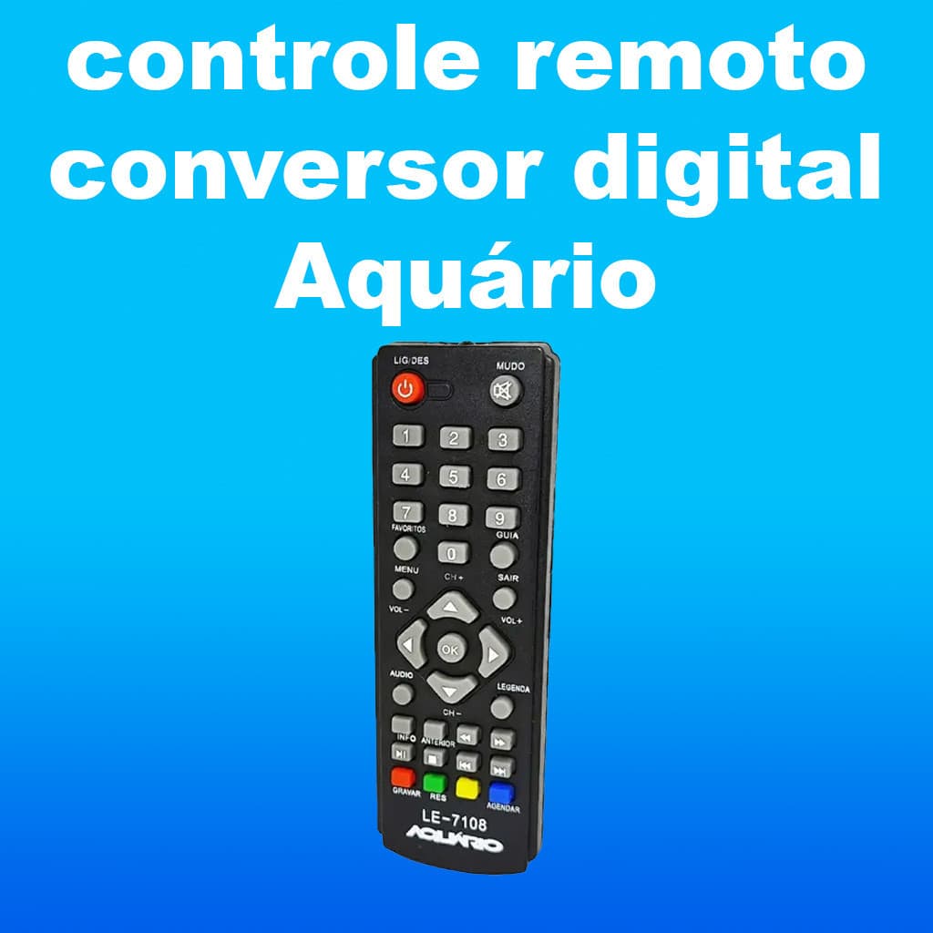 controle remoto conversor digital Aquário