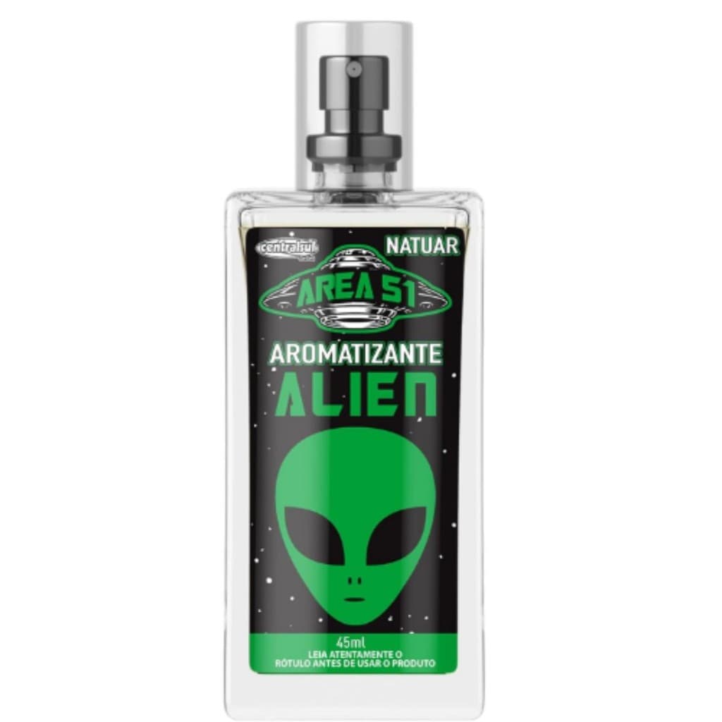 Aromatizante Natuar Alien 45ml Area 51 Perfume Automotivo