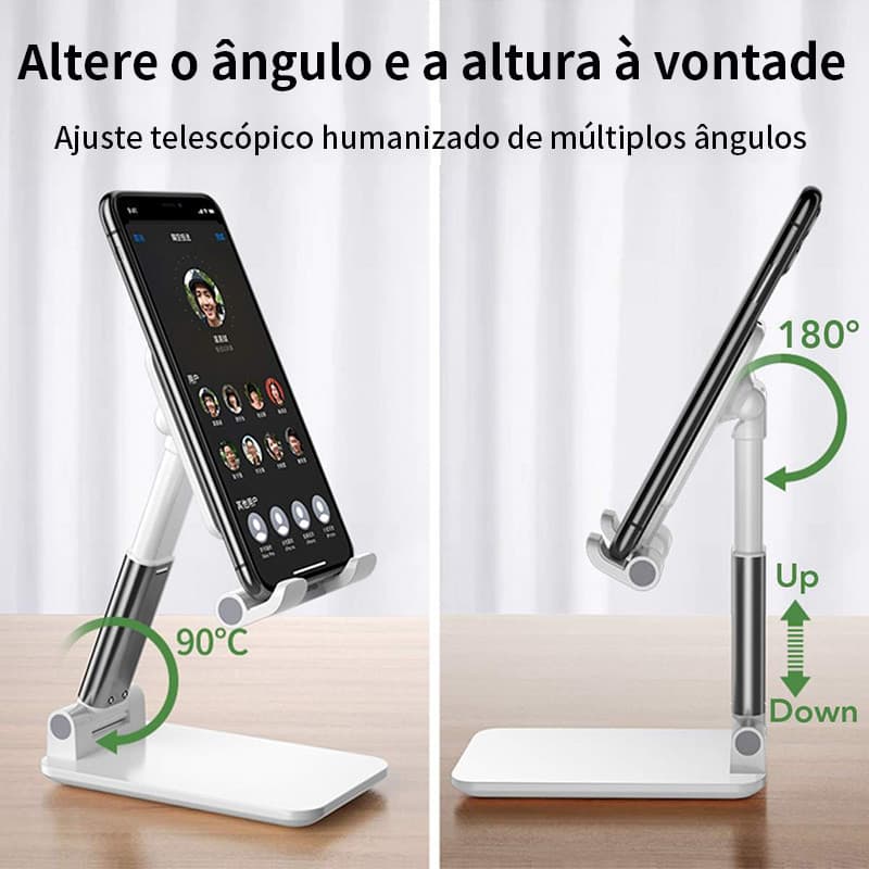 Suporte Dobrável Celular e Tablet Ajustável Mesa Portátil Reforçado Promoção Frete Grátis