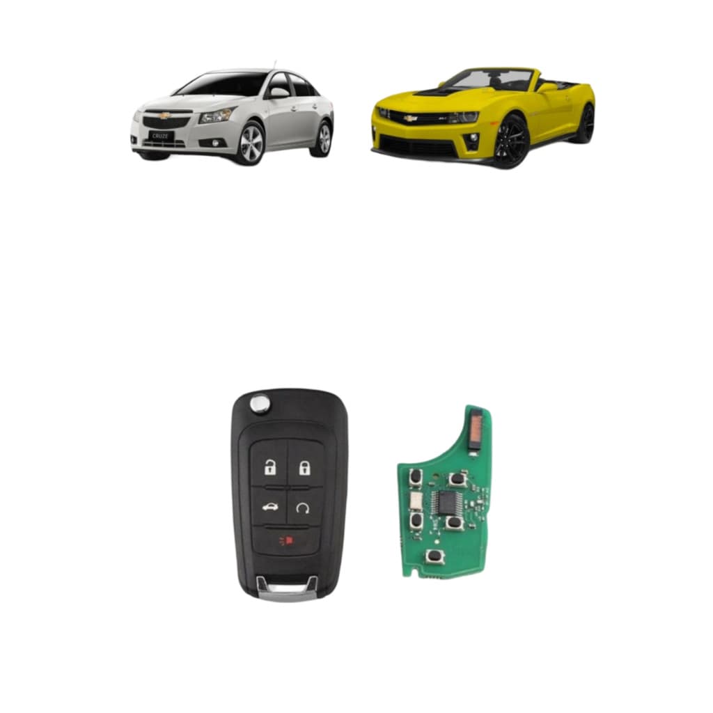 Chave Ignição Canivete S10 Onix Tracker Malibu Cruze Equinox Camaro Cobalt 5 Botoes Frequencia 315 mhz