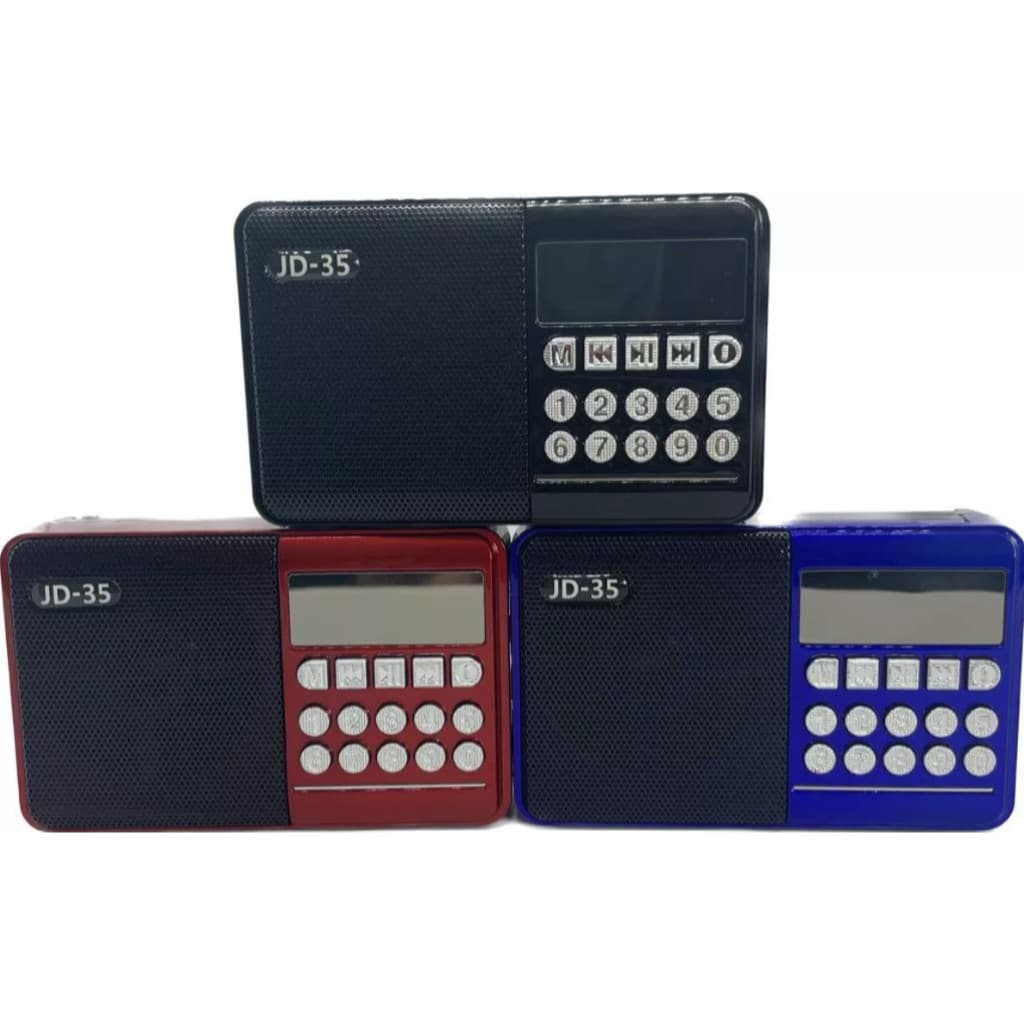 Rádio Portátil FM + Leitor de Cartão + PenDrive KA-31 /  JD-35 COM BLUETOOTH Bateria Interna MIHOUSE