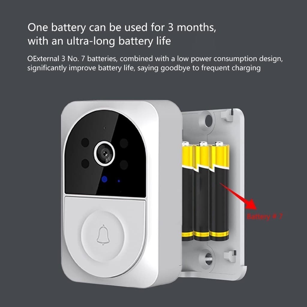 Campainha X12 Altomex Vídeo Inteligente Smart Wi-fi Sem Fio C/ Microfone Caixinha de Som LION SHOP