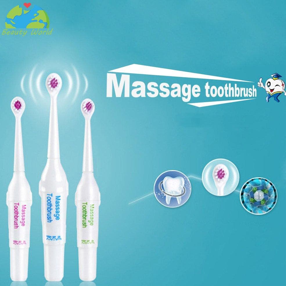 3pcs Escova de Dentes Elétrica / Ultrassônica Massageadora Escova de Dentes Elétrica Ultrassônica para Família