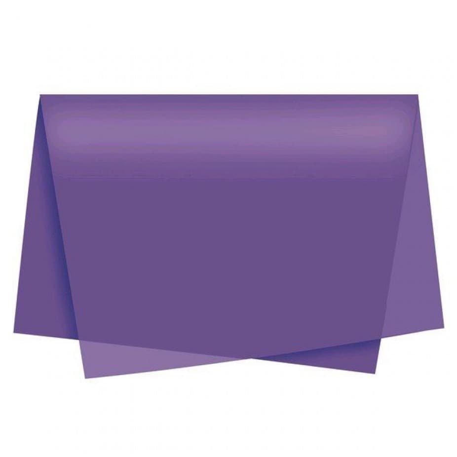 100X Folhas Papeis De Seda 48 X 60 Roxo
