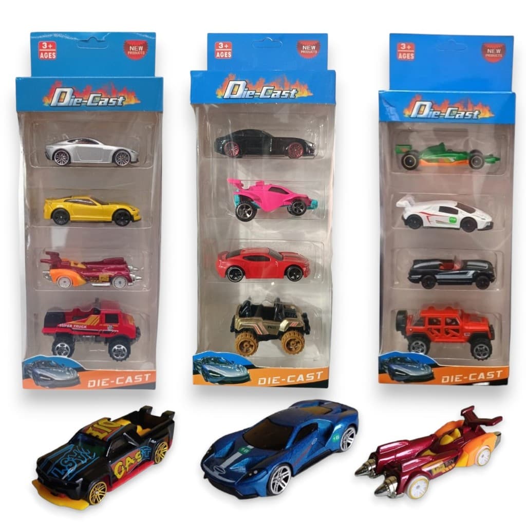 16 / 20 Carrinho De Ferro Estilo Hot Wheels Miniaturas Colecionáveis Hot Cars