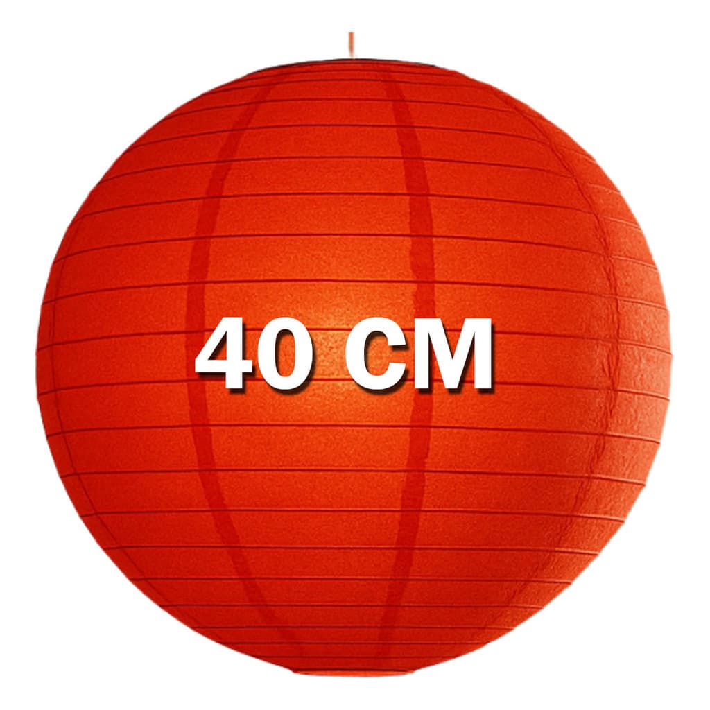 Cúpula Lanterna Japonesa Chinesa Redonda 40cm Varias Cores