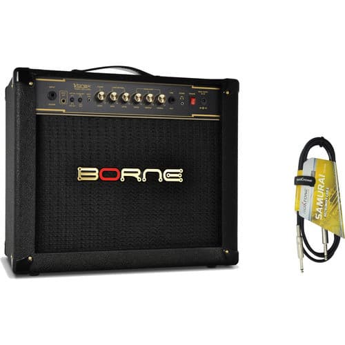 Cubo Amplificador Guitarra Borne Vorax 1050 50wrms + Cabo 5m
