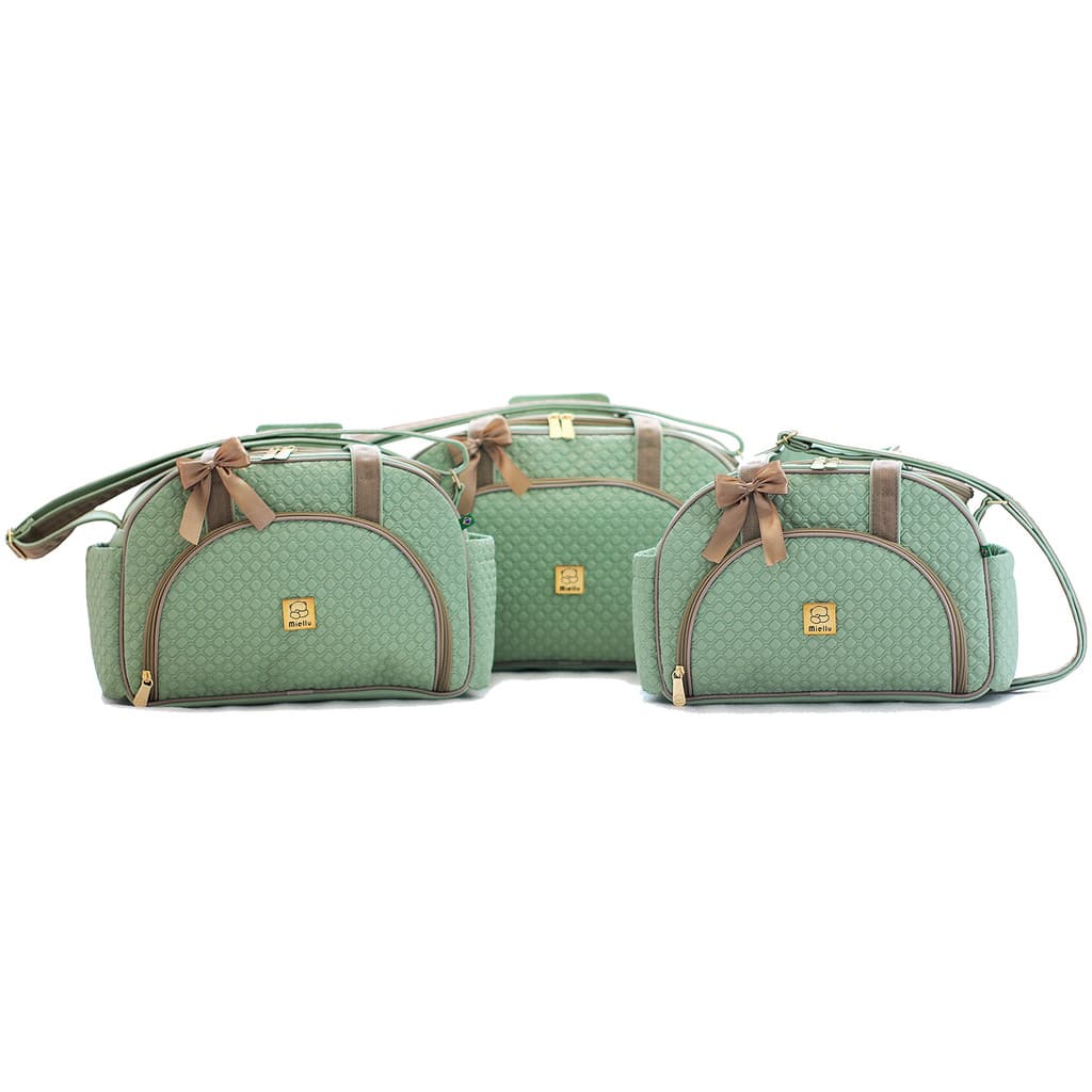 Kit Bolsas Maternidade Miellu Pópeti - G, M, P Com Trocador