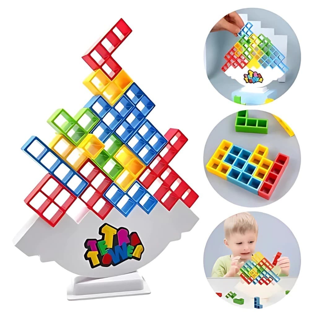 Brinquedo Criança Jogo Educativo Equilibrista Equilibrio Tetris