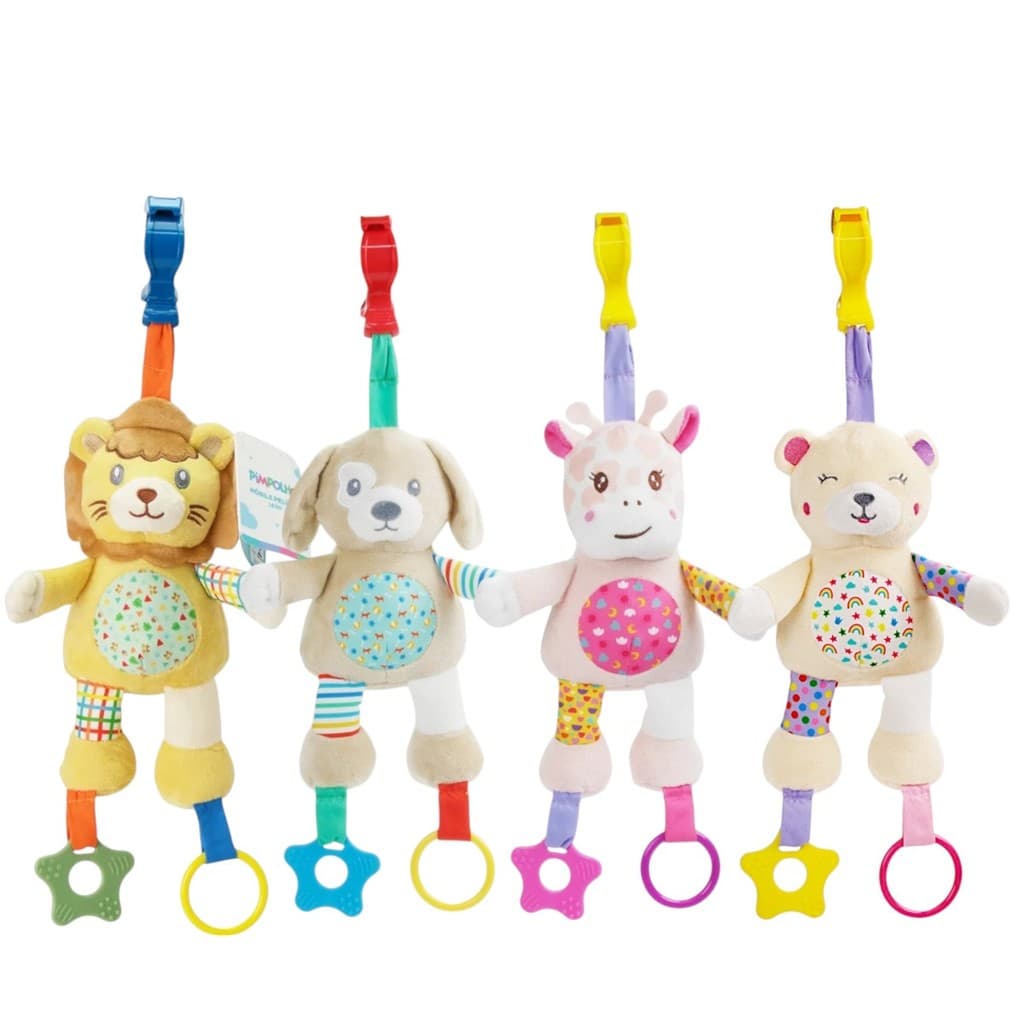 Mobile de Pelúcia Sininho Pimpolho Macio, Colorido e Musical Pingente para o Berço Carrinho Baby
