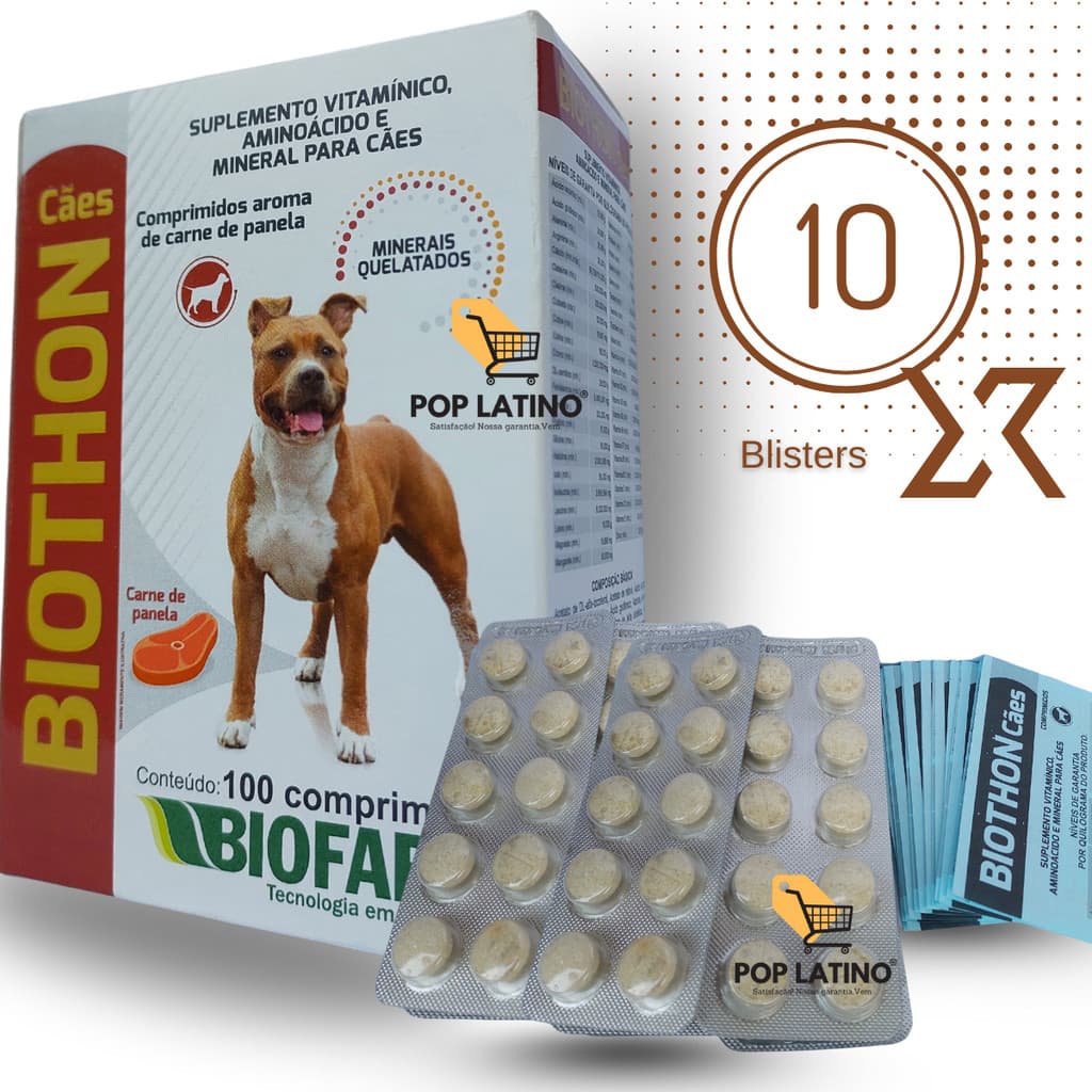 Vitamina e Suplemento para Cachorro | Biothon Pet Biofarm | Ganho de Massa Muscular Rápido 🐶💪 Pets shop