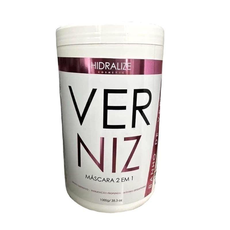 Creme de Pentear Banho de Verniz Mascara 2 em 1 Nutrição ,Fortalecimento e Reconstrução. Hidralise 1kg