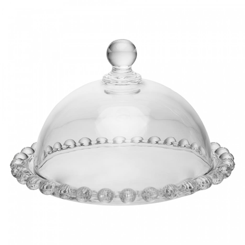 Mini Boleira de Cristal com Tampa Butterfly Wolff 14cm - Bomboniere para Doces na Mesa Posta