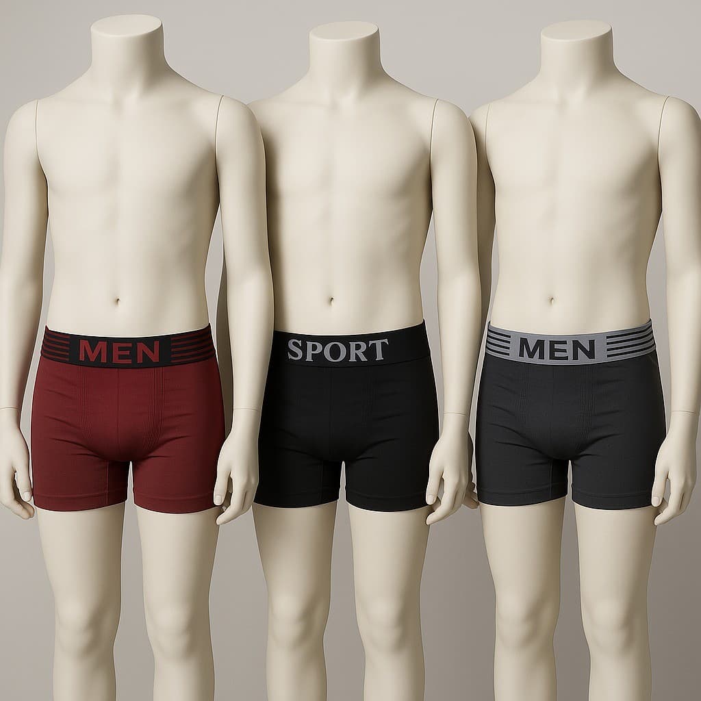 Kit 10 Cuecas Boxers Masculina Juvenil Microfibra Sem Costura Ótima Qualidade Premium Sortida ou 5 e 1 Cueca Box Boxer