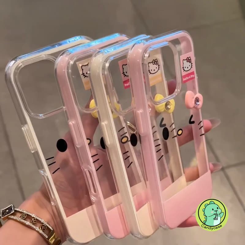 Capa De Borda Kitty Fase Para Redmi Note 14 13 11 Pro Plus 12 Turbo 11S 13C 13R K80 K70 K60 Ultra K50i 3 5G 4G Transpare