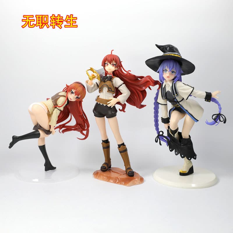 3 Estilos Figura Mágica Roxi Migurdia Móvel Mushoku Tensei: Reencarnação Desempregada Anime PVC Modelo Colecionável Adul