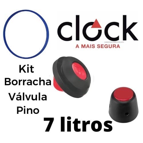 panela de pressão Borracha 7l +válvula De Segurança + Peso Moderno, para Panela De Pressão
