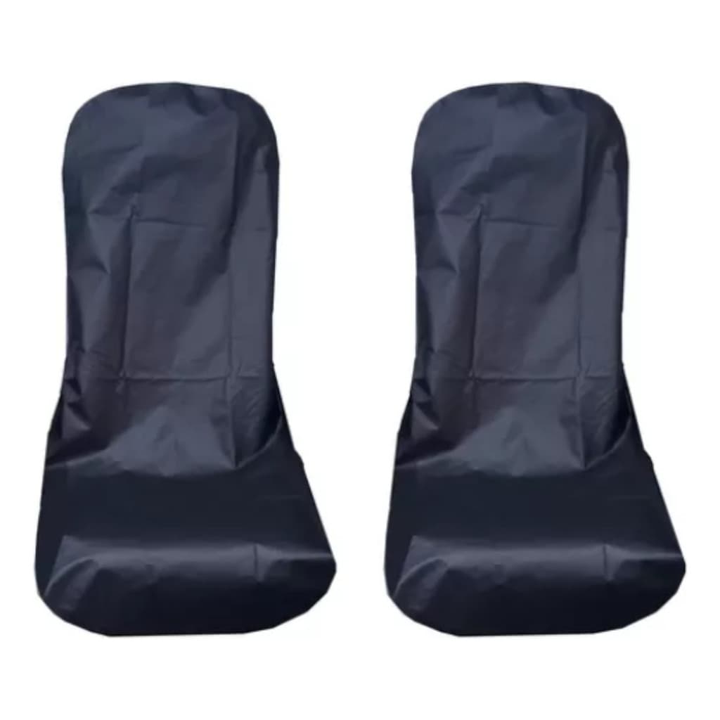 2 Capas Toalha Para Banco De Carro Impermeável Preto Liso