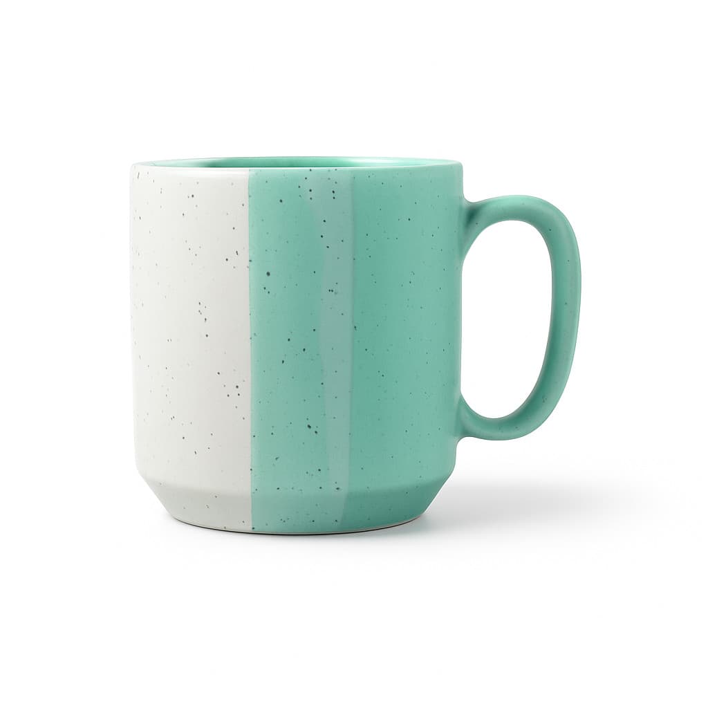 Caneca Verde Menta 210ml Cerâmica - Presente Criativo e Decoração Cozinha
