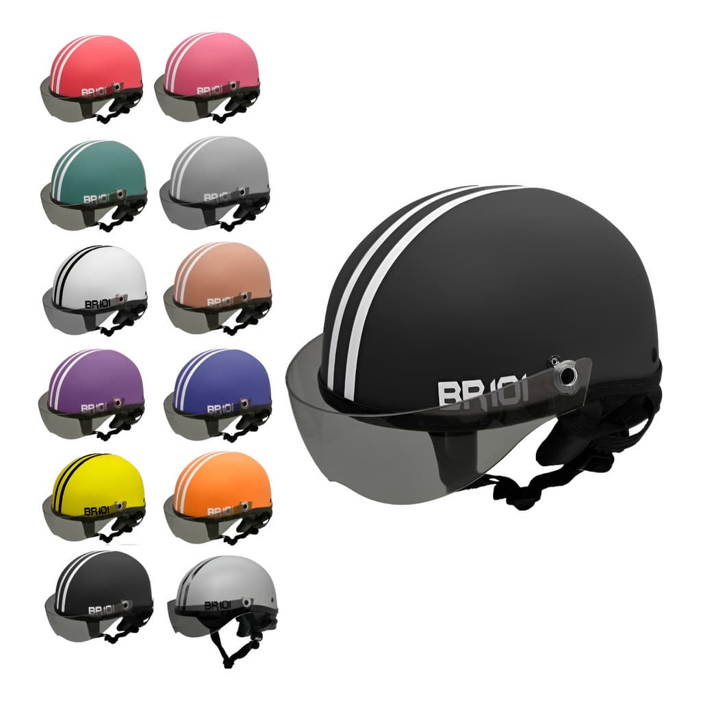 Capacete Coquinho Scooter E-bike Moto Elétrica Viseira Fume