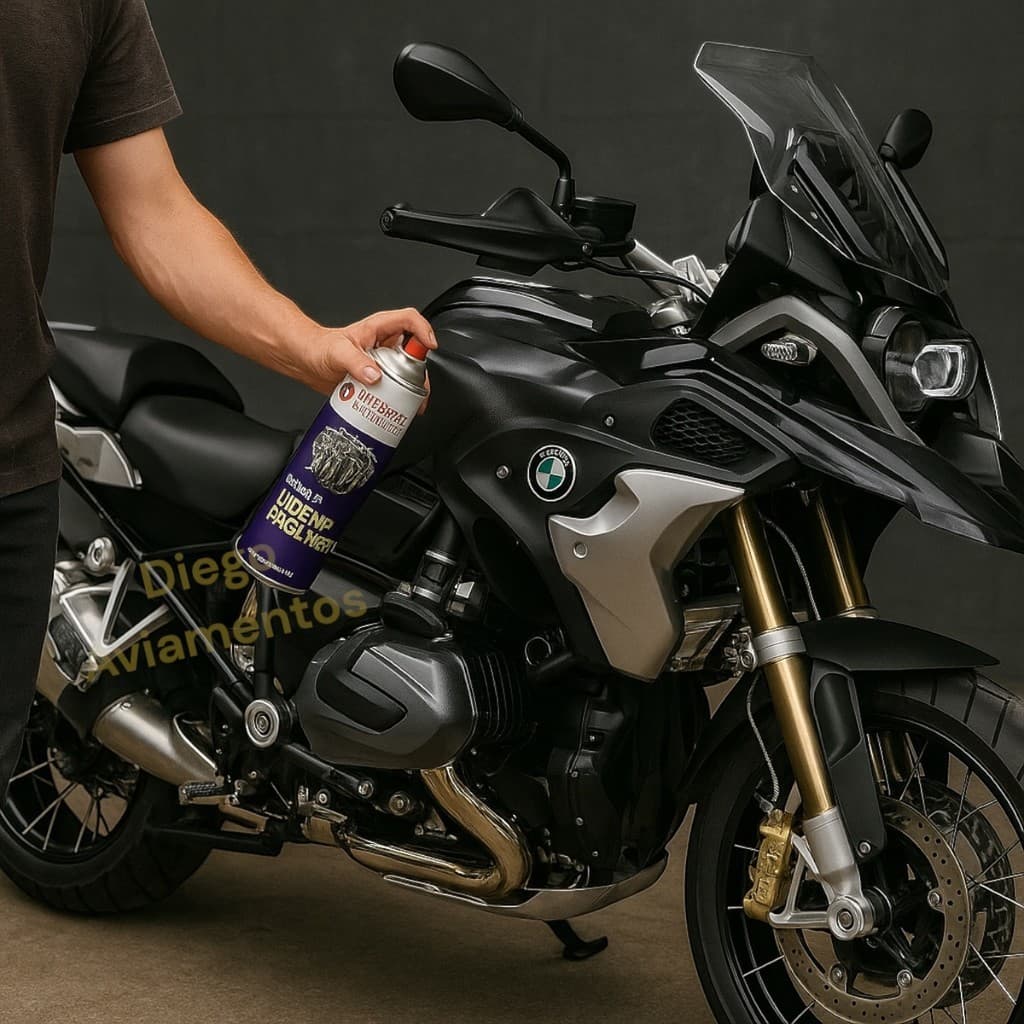 Spray Verniz para Motor de moto Silicones Paulista 300ml / 180g