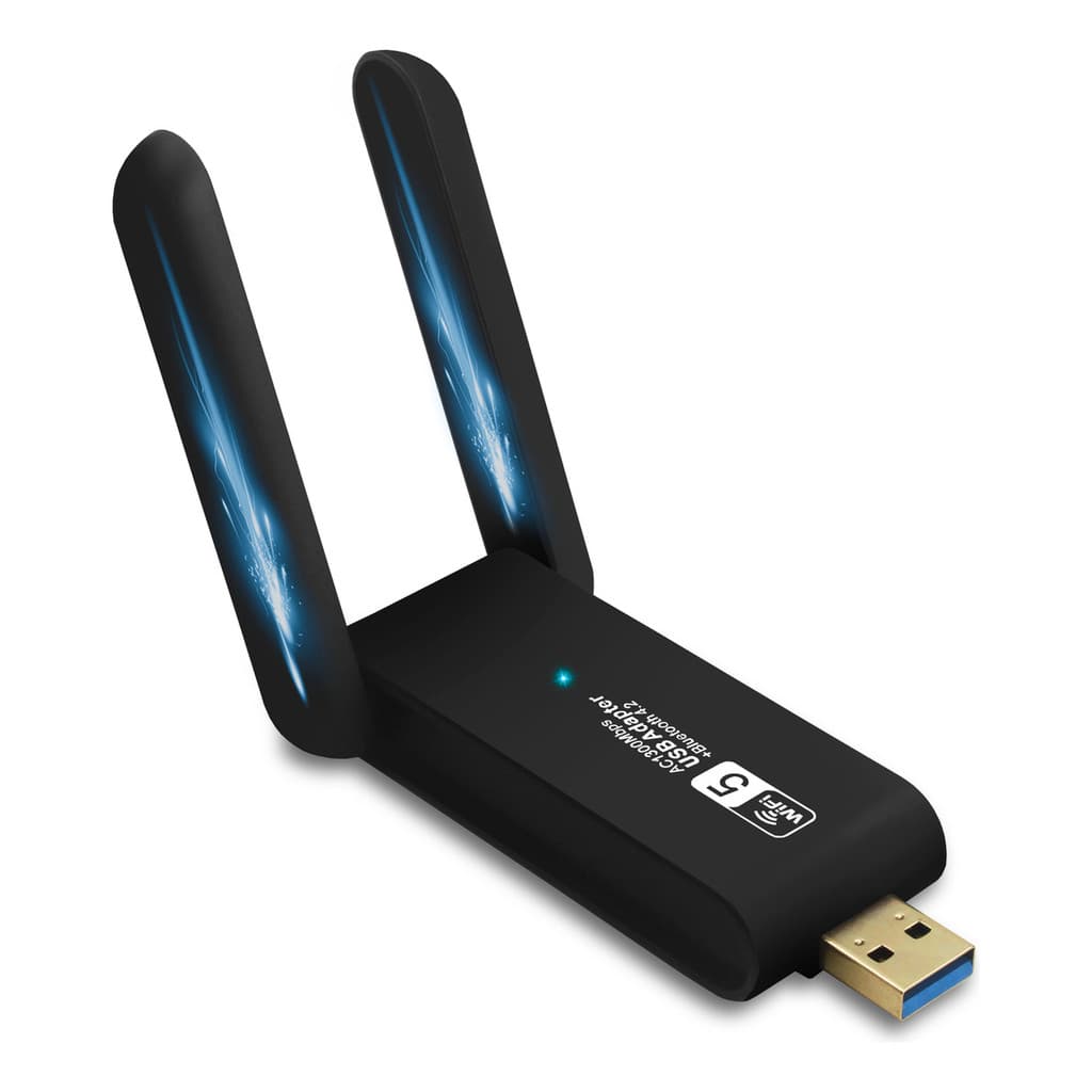 Adaptador Wifi 5ghz 1300mbps 2 Antenas Usb 3.0 Ultra Rápido