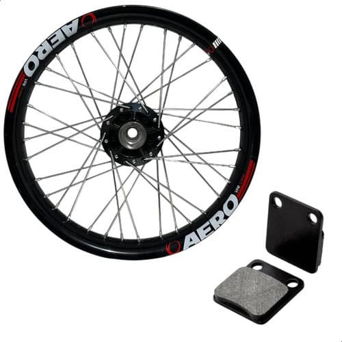 Roda Dianteira 18x 1.85 Viper Aero Preto Disco + Pastilha