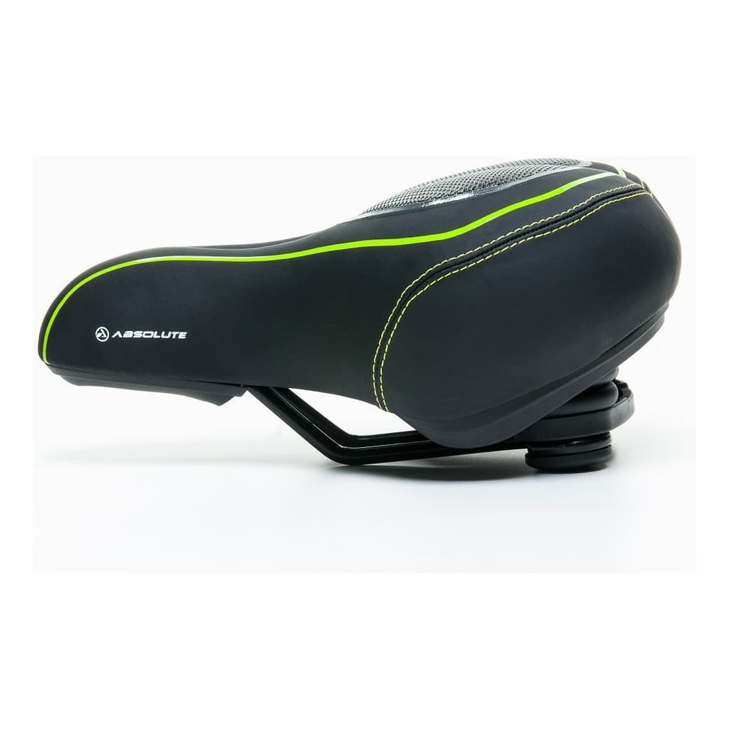 Selim Banco Bike Spinning Treino Vazado 200/260mm Absolute Cor Verde