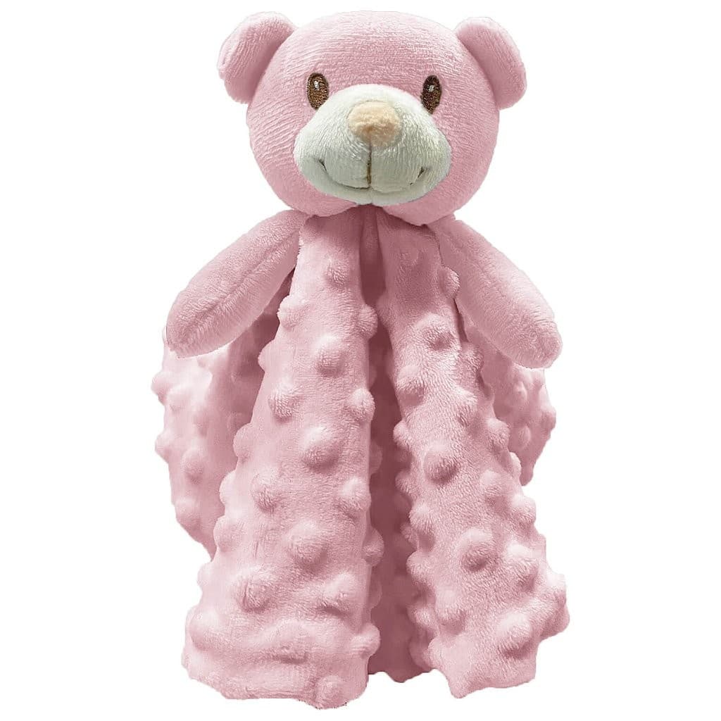 Naninha Laço Bebê Minha Primeira Naninha Urso Rosa