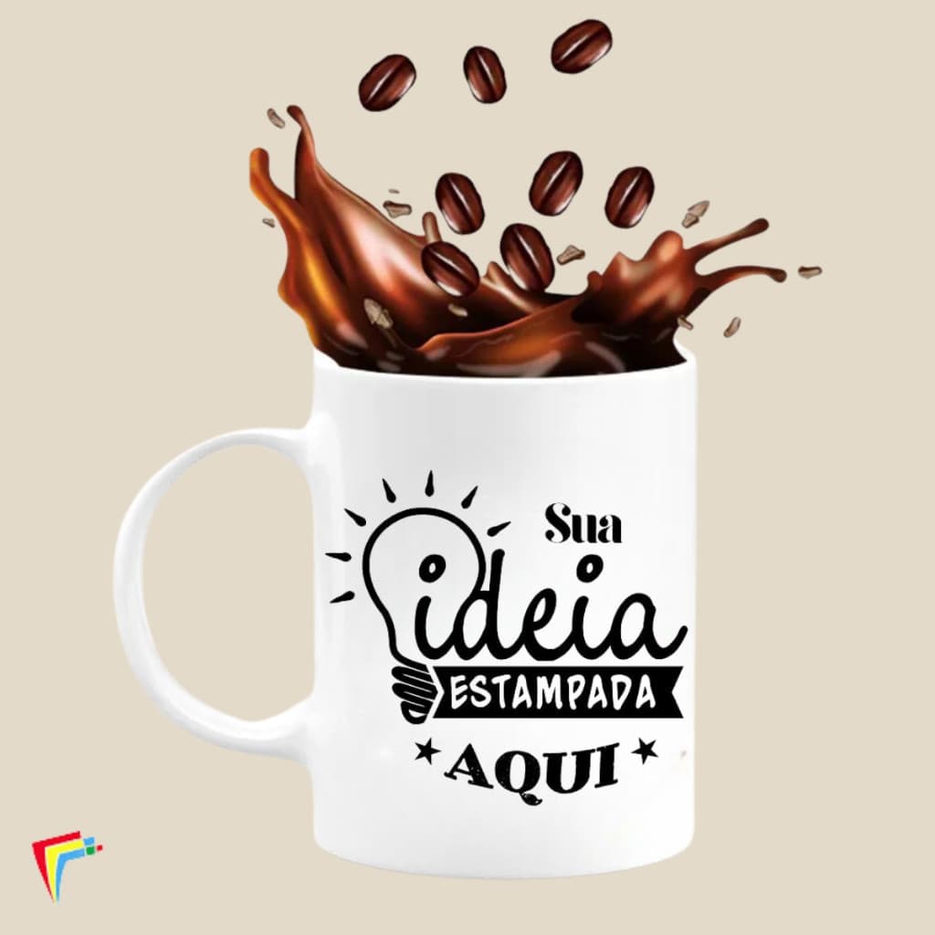 Xícara / Caneca Personalizada 325ml - Sua Arte Aqui!!!