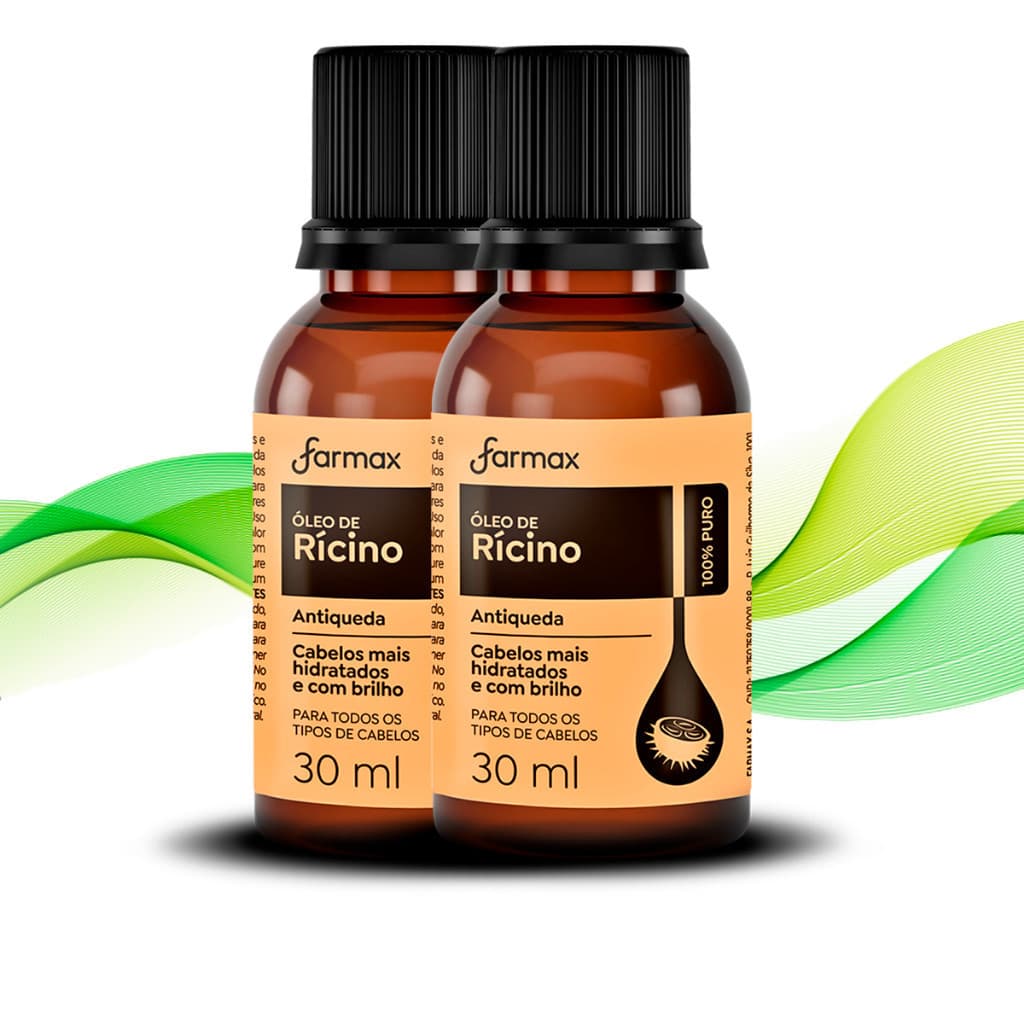 Óleo de Rícino 100% Puro 30ml Farmax Original - Envio Imediato
