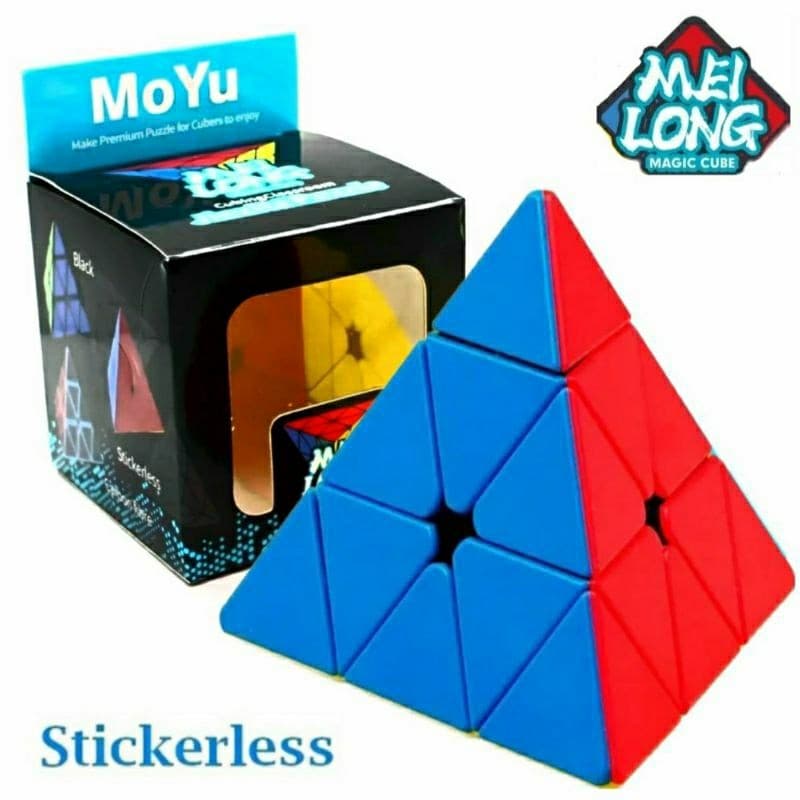 Cubo Mágico Pirâmide Original MoYu Pyraminx Triangulo Stickerless Profissional