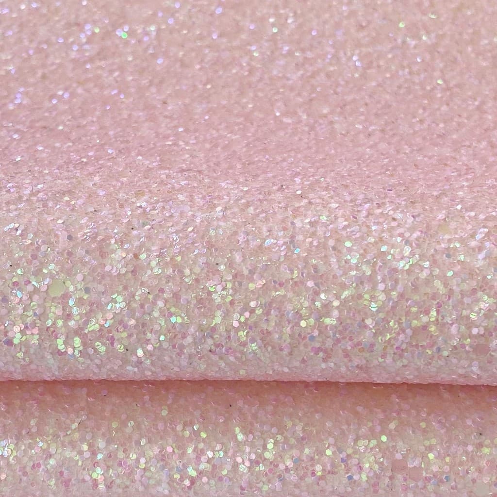 Lonita Glitter Flocado Grande Candy Rosa Claro (24x39cm) - 1 unidade