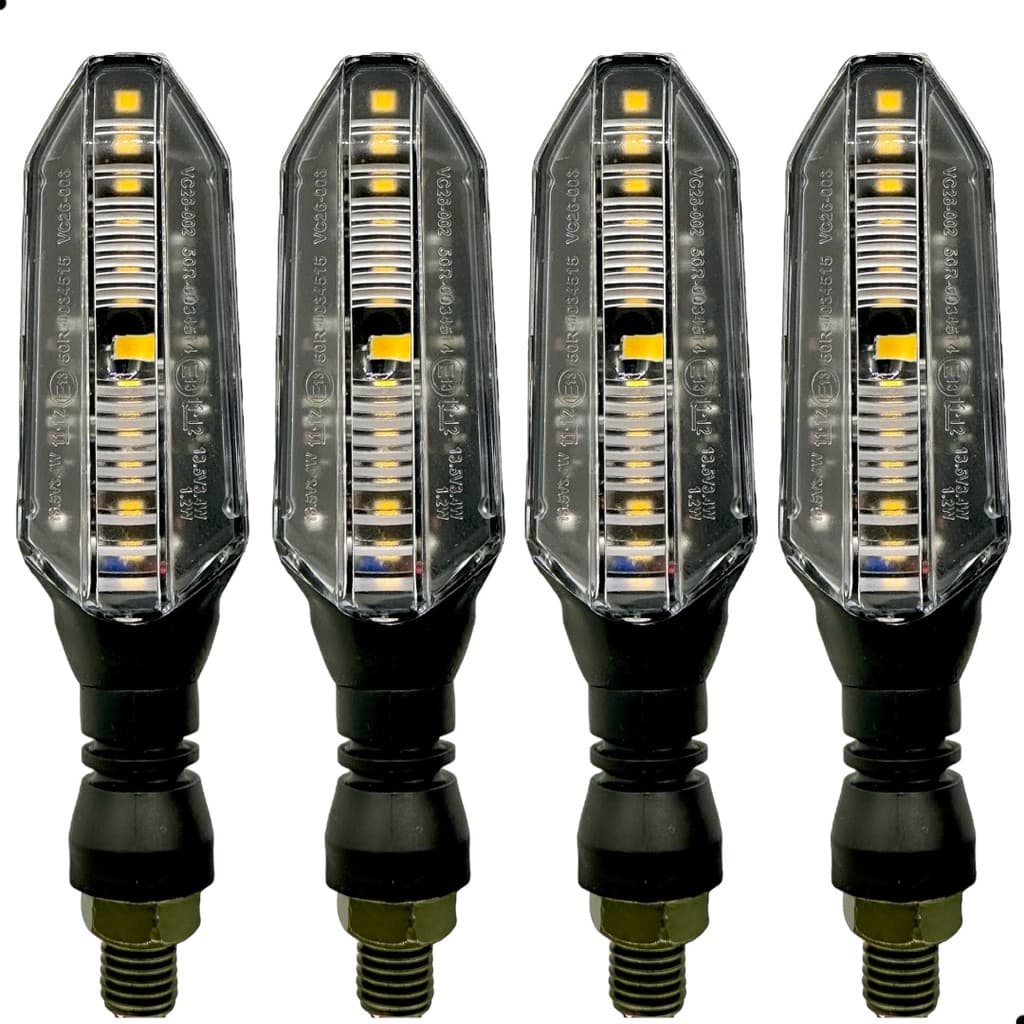 Jogo 4 Pisca Led Ceta Sequencial Cb Twister Titan 160 3 Fios