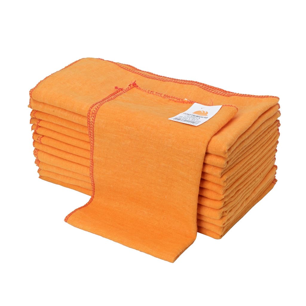 Flanela Para Limpeza Geral - Laranja 25x45cm