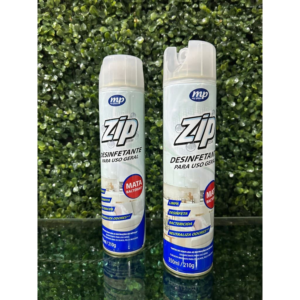 KIT COM 2 Desinfetante Aerossol Zip Clean 350ml – MP My Place