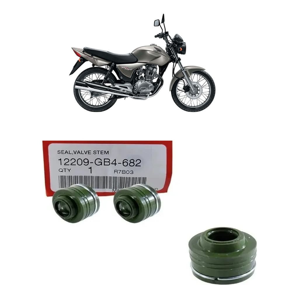 Par Retentor de Válvula Honda Biz, Fan, Titan, Bros 150/160