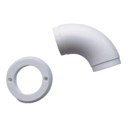 Curva Nylon com Canopla para Corrimão de Alumínio – Para Escadas e Sacadas
